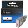 PrintAbout Cartouche compatible Canon PFI-320M - Magenta - Grande capacité