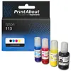PrintAbout huismerk Inktcartridge 113 (CT06B14/24/34/440) 4-kleuren Mu...