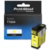 PrintAbout Cartouche compatible Epson T7604 - Jaune