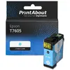 PrintAbout Cartouche compatible Epson T7605 - Cyan clair