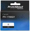 PrintAbout Cartouche compatible Canon PFI-1700GY - Gris