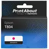 PrintAbout Cartouche compatible Epson T804 (C13T804300) - Magenta