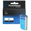 PrintAbout Cartouche compatible HP 727 (B3P19A) - Cyan - Grande capacité