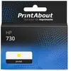 PrintAbout Cartouche compatible HP 730 (P2V70A) - Jaune - Grande capacité
