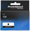 PrintAbout Cartouche compatible HP 730 (P2V73A) - Noir photo - Grande capacité