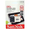 SanDisk Ultra MicroSDHC 64 Go Classe 10 80 Mo/s UHS-I + Adaptateur SD