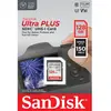 Carte mémoire SD SanDisk Ultra Plus 128GB SDXC 150MB/s Rouge et Gris