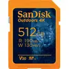 SanDisk Carte UHS-I 4K SDXC " Outdoors " 512 Go