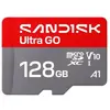 SanDisk Ultra GO, 128 Go, MicroSDXC, UHS-I, 190 Mo/s, V10, Gris, Rouge