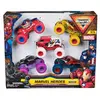 Pack de 5 véhicules Monster Jam Marvel Die Cast