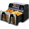 BAZARLAND30 Airfryer Friteuse sans huile à double cuve avec écran coul...