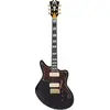 D'angelico Deluxe Bedford Solid Black Guitare Électrique Avec Étui