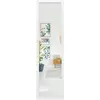 COSTWAY Miroir 2 en 1 Suspension Mural + Porte 119 x 33 cm, avec Croch...
