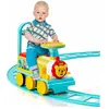 GOPLUS Train Porteur Électrique Enfants avec Musique/Lumière,Train Tro...