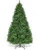 GOPLUS Sapin de noël artificiel lumineux hauteurs différentes vert 225cm