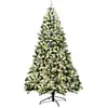 Giantex Sapin lumineux artificiel à charnière floquée 1346 branches 230cm