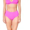 Bas de maillot de bain taille haute femme Huit So Chic Rose L SOC-J41-...
