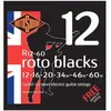 Rotosound R12-60 Roto Blacks - Jeu de cordes guitare électrique - 12-6...