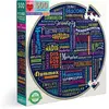eeBoo Words-Puzzle Adulte 500 pièces sur 100 Grands Mots du vocabulaire, PZFGWD