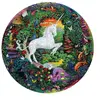 Puzzle Eeboo Le jardin de la licorne Rond 500 pièces