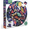 Eeboo Papillons De Nuit Ronds (puzzle Epzfmot 500 Pièces