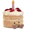 Jellycat Peluche Amuseable Gâteau d'anniversaire (16 cm)