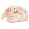 Jellycat Couverture bébé Bashful Lapin Blush (70 cm)