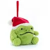Jellycat Ricky la grenouille de Noël à suspendre (8 cm)