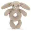 Jellycat Hochet Bashful Lapin Beige (18 cm)