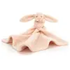 Jellycat Doudou plat Bashful Lapin Blush (34 cm)