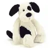 Little jellycat Bashful black and cream puppy medium