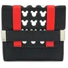 Portefeuille à rabat Mickey Mouse - Disney - Pour enfant - Noir/Rouge