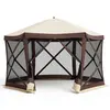CostwayTonnelle Pop-up avec Moustiquaire Tente de Réception Pliante 35...