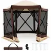 CostwayTonnelle Pop-up avec Moustiquaire Tente de Réception Pliante 29...
