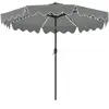 CostwayParasol de Jardin Exterieur Lumineux 2,7M Parasol Inclinable 30...