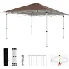 CostwayTonnelle de Jardin Pliable 3 x 3M Pop-Up Tente Pavillon avec Sa...