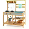 CostwayJeu de Cuisine en Bois pour Enfant avec Robinet et Réservoir à ...