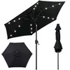 CostwayParasol de Terrasse Solaire de 230 cm Parasol Robuste avec Lumi...