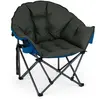 CostwayChaise de Camping Pliante avec Cadre en Métal Assise Rembourrée...