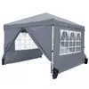 CostwayTonnelle de Jardin 3 x 3 M Tente de Réception Pliante Imperméab...
