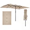 CostwayParasol de Jardin Double Parasol Double Rectangulaire Extérieur...