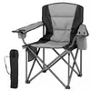 CostwayChaise de Camping Chaise Pliante Confortable avec Poche Isother...