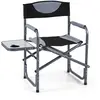 CostwayChaise de Camping Pliante Chaise Extérieure avec Table d’Appoin...