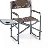 CostwayChaise de Camping Pliante Chaise Extérieure avec Table d’Appoin...
