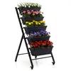 CostwayJardinière Surélevée Verticale avec Roulettes Verrouillables Ba...