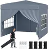 CostwayTonnelle Pliante 3x3 Imperméable Tonnelle de Jardin Exterieur a...