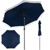 Costway270CM Parasol avec 8 Baleines Métalliques Toile Polyester Anti-...