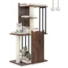 CostwayArbre à Chat Moderne de 112 cm Tour pour Chatons Multi-Niveaux ...