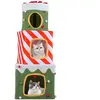 CostwayArbre à Chat de Noël pour Chats Meuble d'Escalade pour Chats Mi...