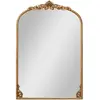 CostwayMiroir Mural Arqué Vintage Miroir Baroque Antique Orné Doré ave...